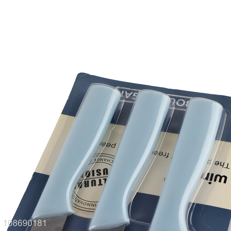 Hot selling 3pcs kitchen chef utility fruit paring knife set wholesale