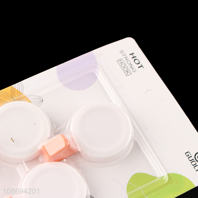 Good quality 3pcs heavy duty removable sticky wall hooks for hanging