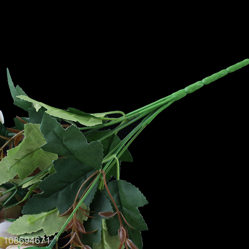 Top selling 7heads natural artificial flower fake flower for indoor decoration