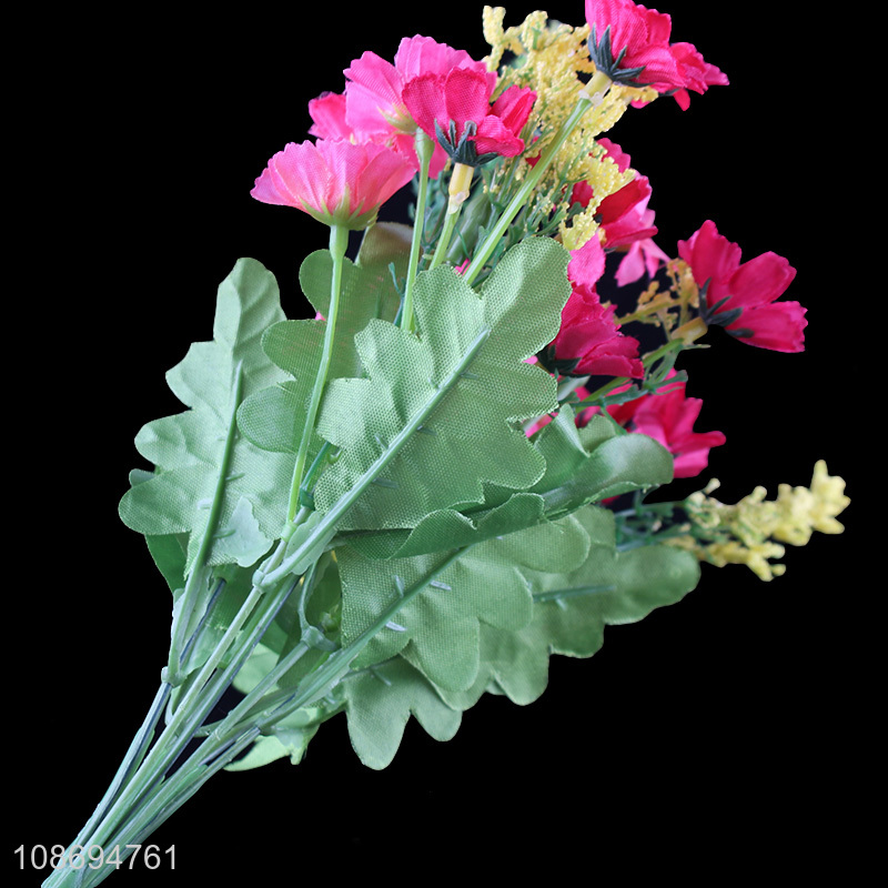 China supplier 7heads multicolor natural artificial flower for garden decoration