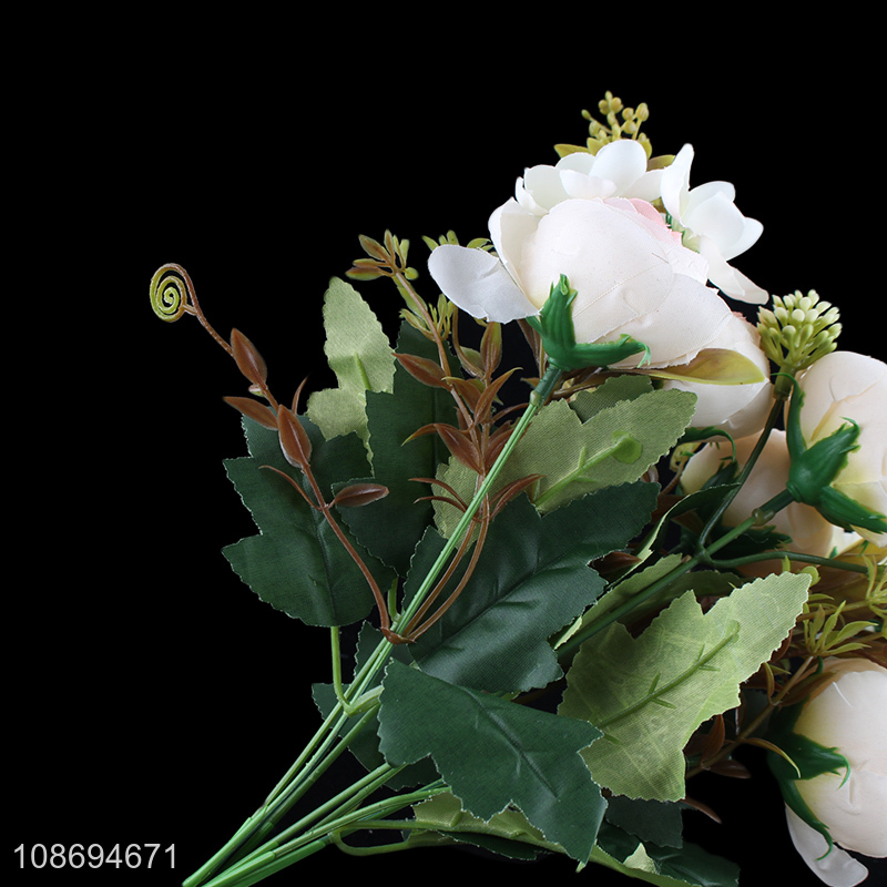 Top selling 7heads natural artificial flower fake flower for indoor decoration