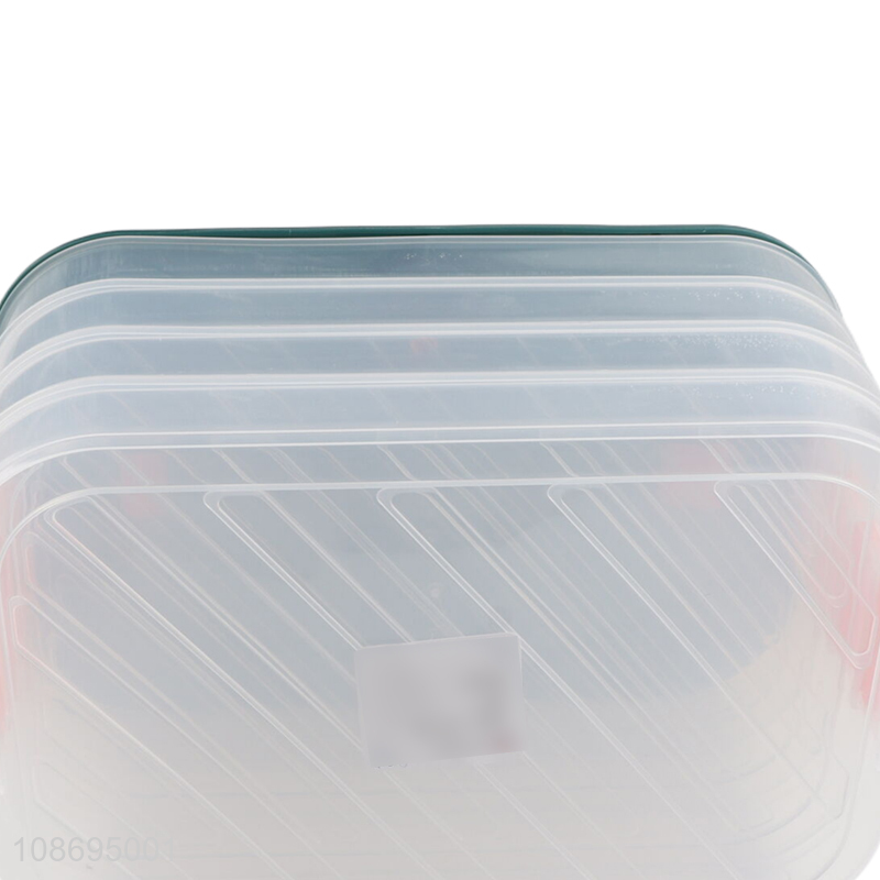 Wholesale 4-tier dumplings storage box freezer organizer with handle