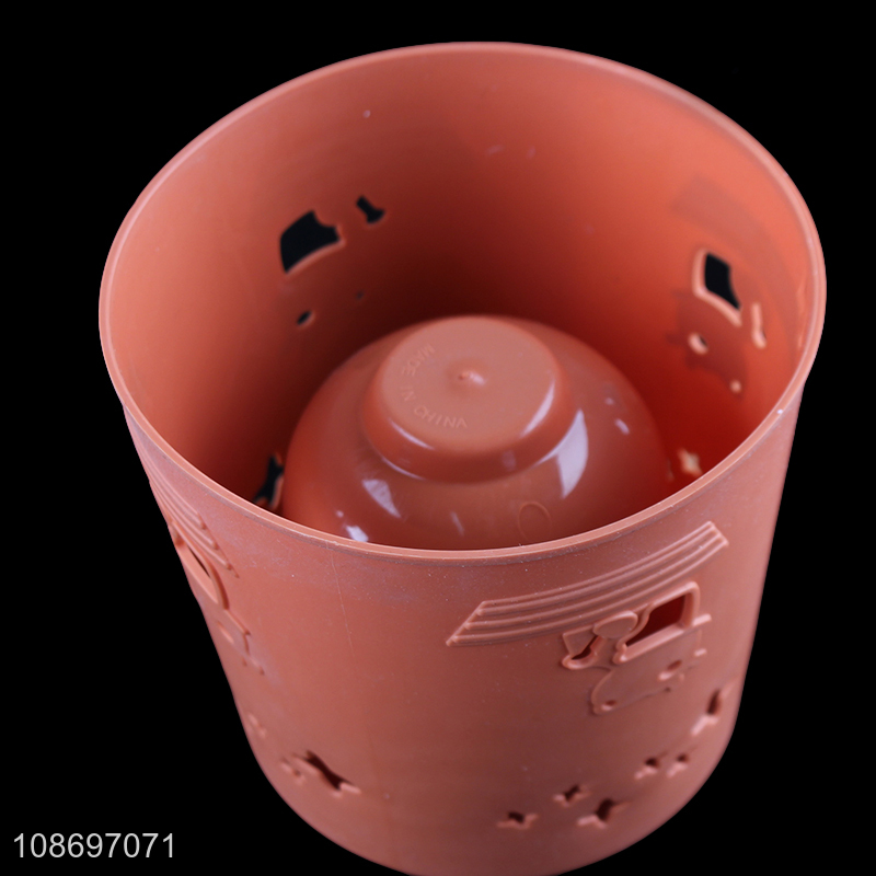 Online wholesale toilet brush set with ventilated drying holder