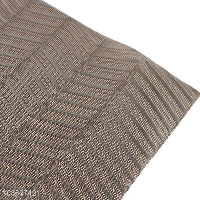 Good quality heat-resistant pvc rectangle place mat for sale