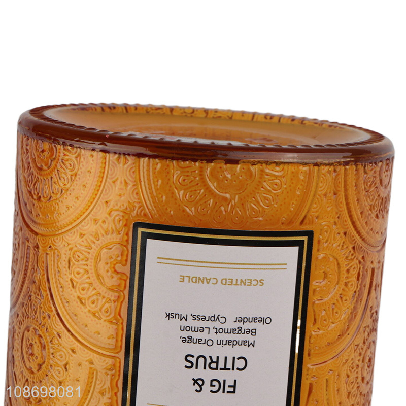 China supplier home fragrance home décor scented candle glass gar candle