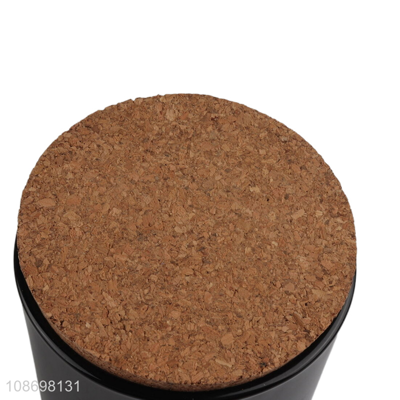 Good quality tabletop decoration glass jar candle scented candle with lid