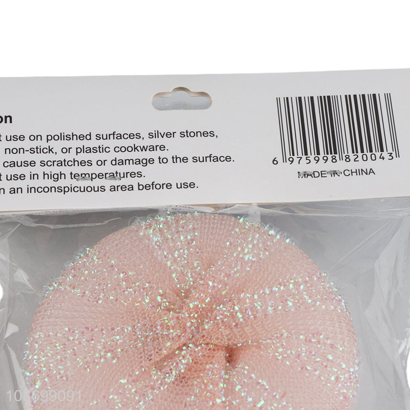 Hot sale stainless steel scrubber cleaning ball set for dishes cleaning