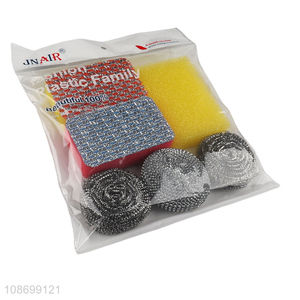 New arrival double-sided sponge scrubbing pads for kitchen cleaning