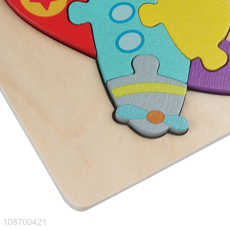 Hot items airplane shape cartoon children puzzle toy educational toy
