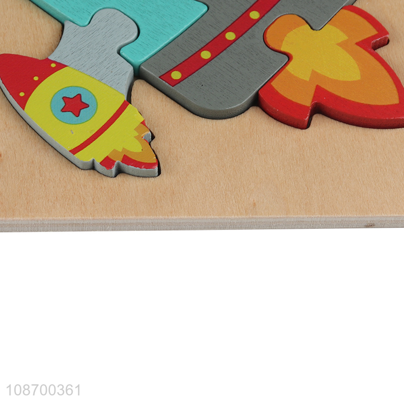 Most popular rocket shape children learning educational toy puzzle toy