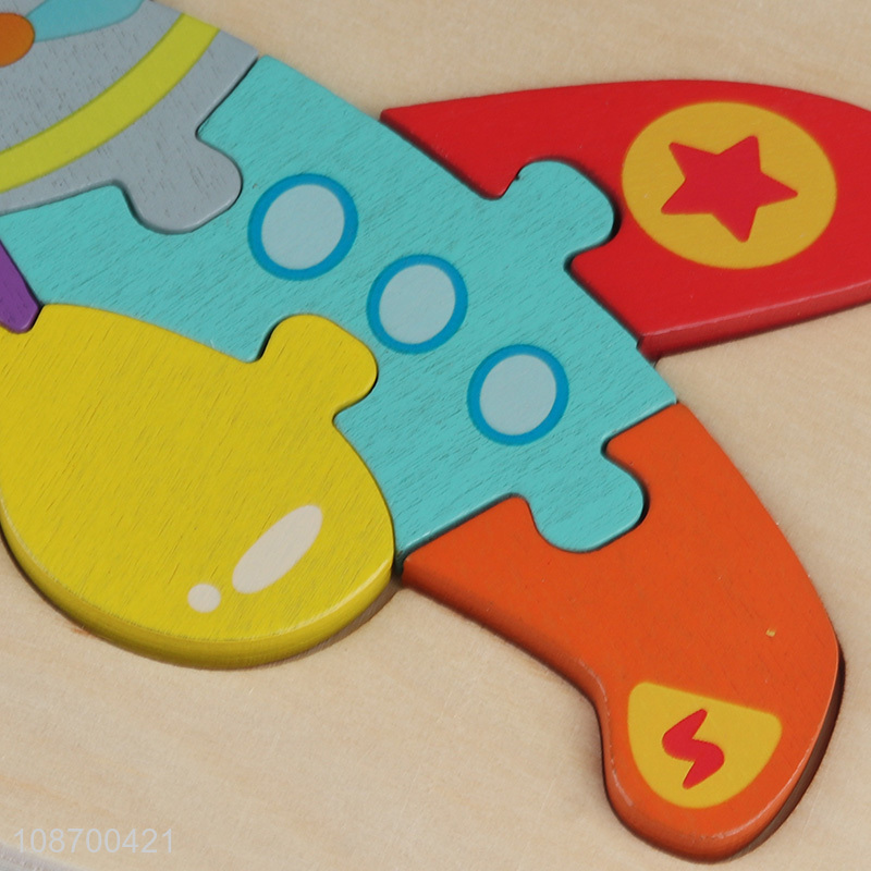 Hot items airplane shape cartoon children puzzle toy educational toy