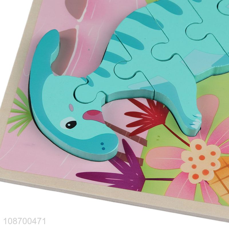 Low price cartoon dinosaur 3d puzzle games educational toy for children