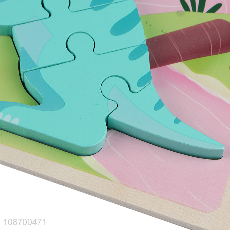 Low price cartoon dinosaur 3d puzzle games educational toy for children