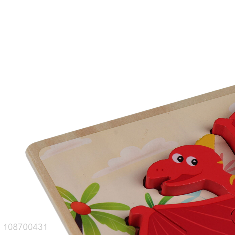 China supplier children cartoon dinosaur puzzle toy jigsaw toy for sale