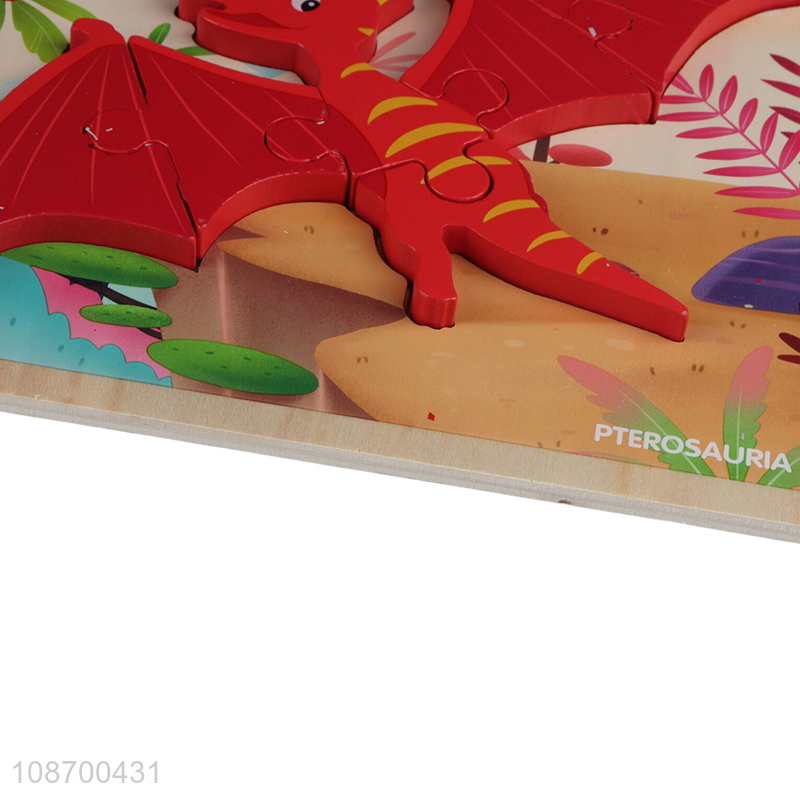 China supplier children cartoon dinosaur puzzle toy jigsaw toy for sale
