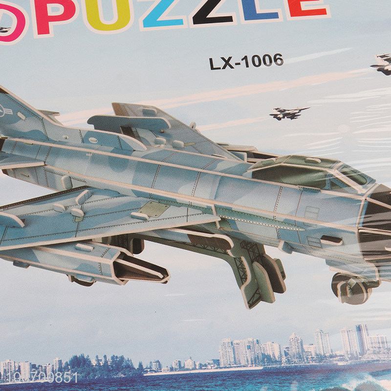 Factory supply 3D bomber jigsaw puzzle DIY model building toy