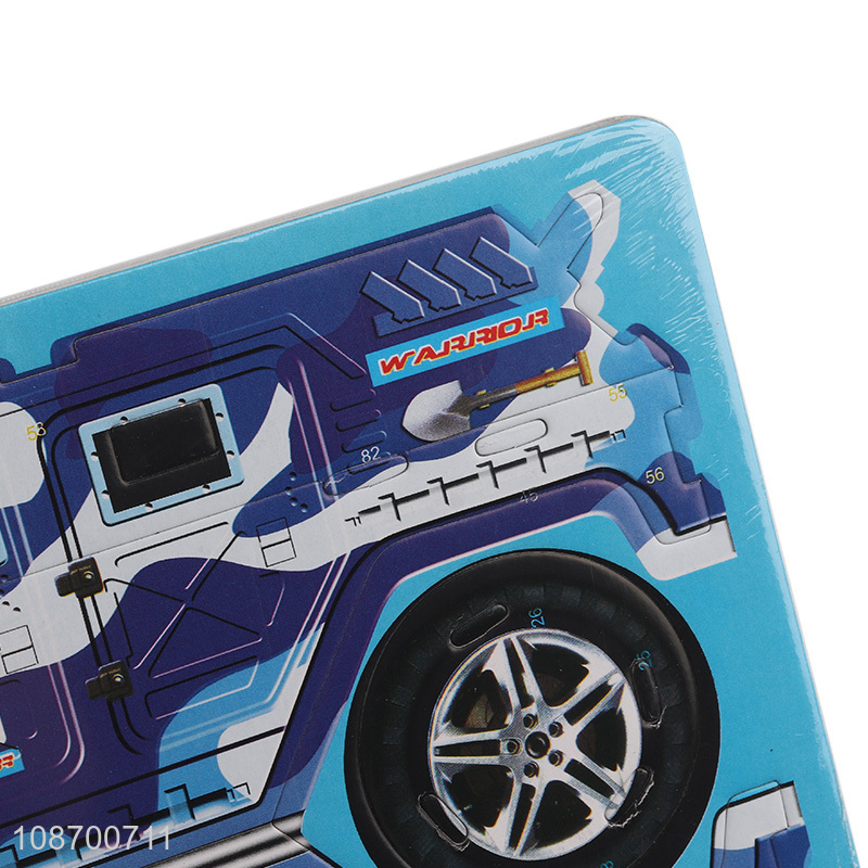 Hot selling 39 pieces DIY 3D warrior assault vehicle puzzle toy