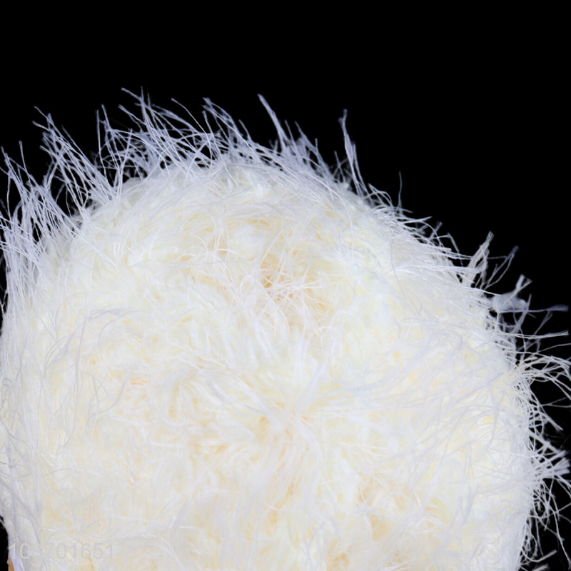 Wholesale 100g fluffy shaggy yarn for hand knitting scarves shawls