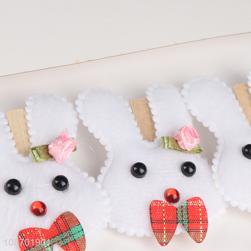 Factory supply Easter clips wooden cartoon photo clips clothespins