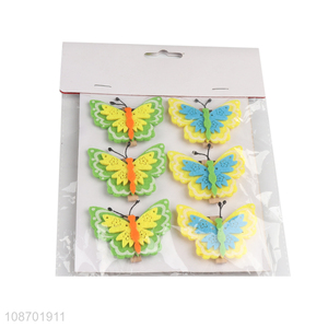 Good quality Easter butterfly clips wooden photo clips for decoration