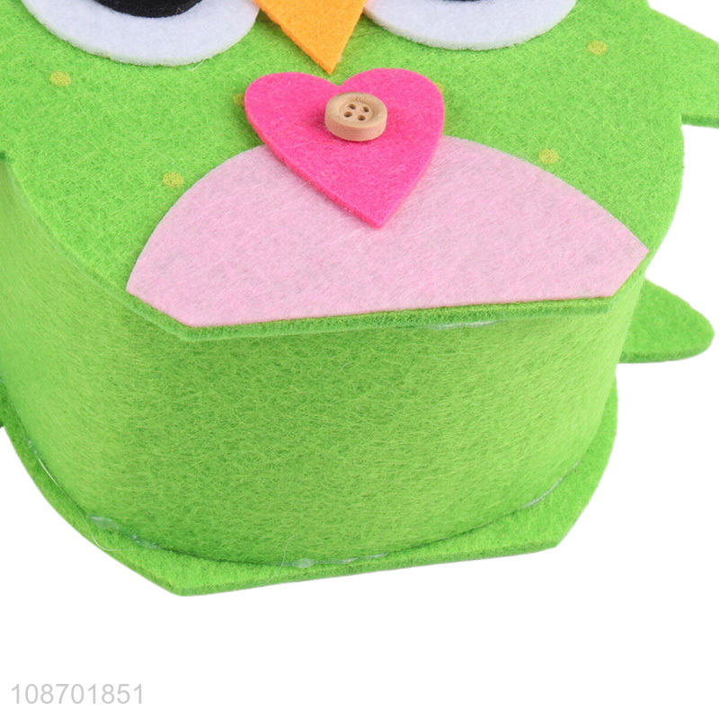 Online wholesale Easter non-woven basket owl shape candy bag gift bag