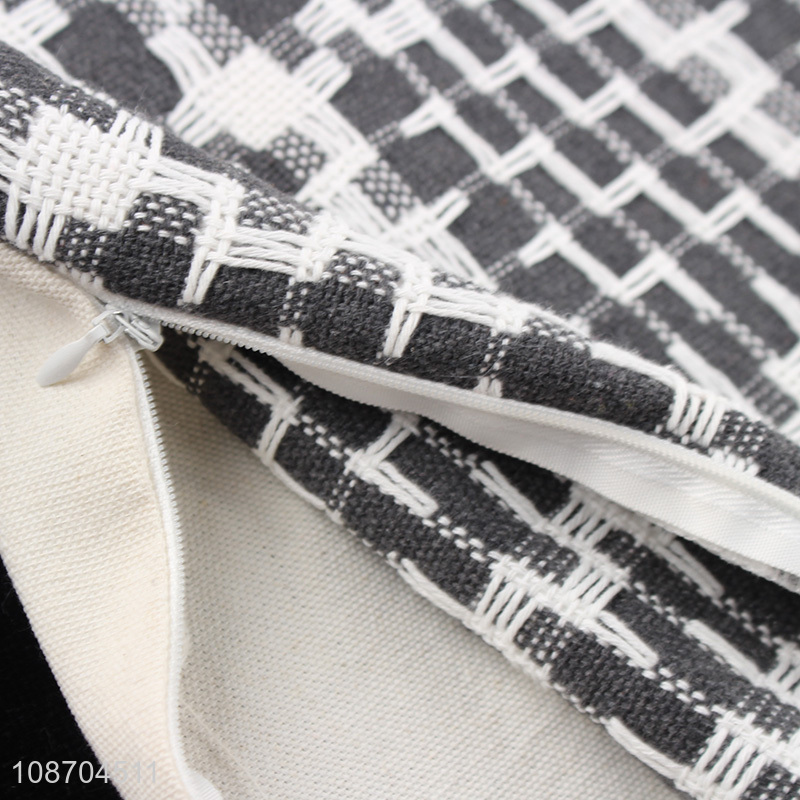 Hot selling jacquard throw pillow case sofa couch cushion cover