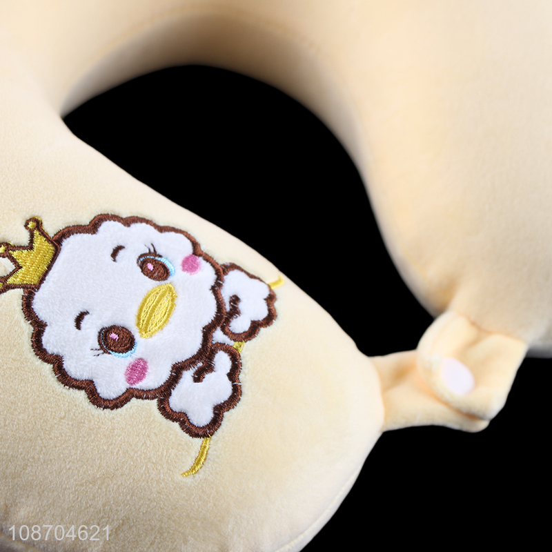 Hot selling comfortable U shaped travel airline neck pillow for car