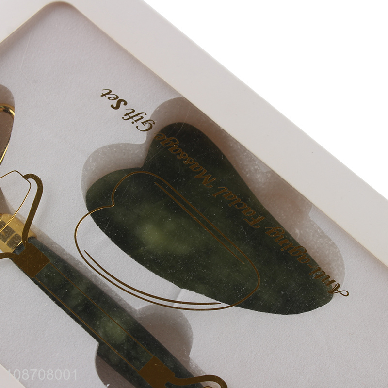 Factory price jade massage roller scraping apparatus set for sale