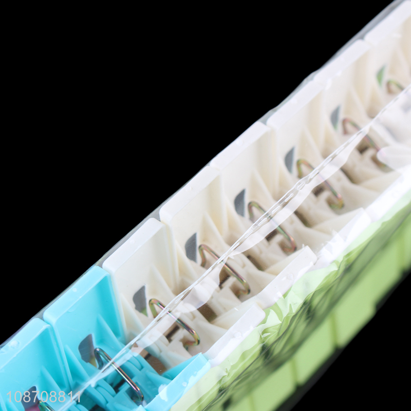 Hot selling plastic clothespins clothes drying line pegs set