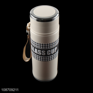 Popular design 500ml anti-scald plastic glass water bottle for women