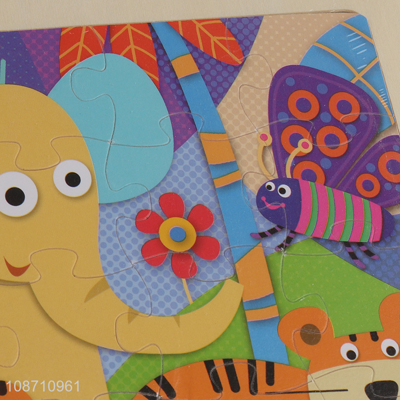 New arrival cartoon animal puzzle toys jigsaw toys for educational games