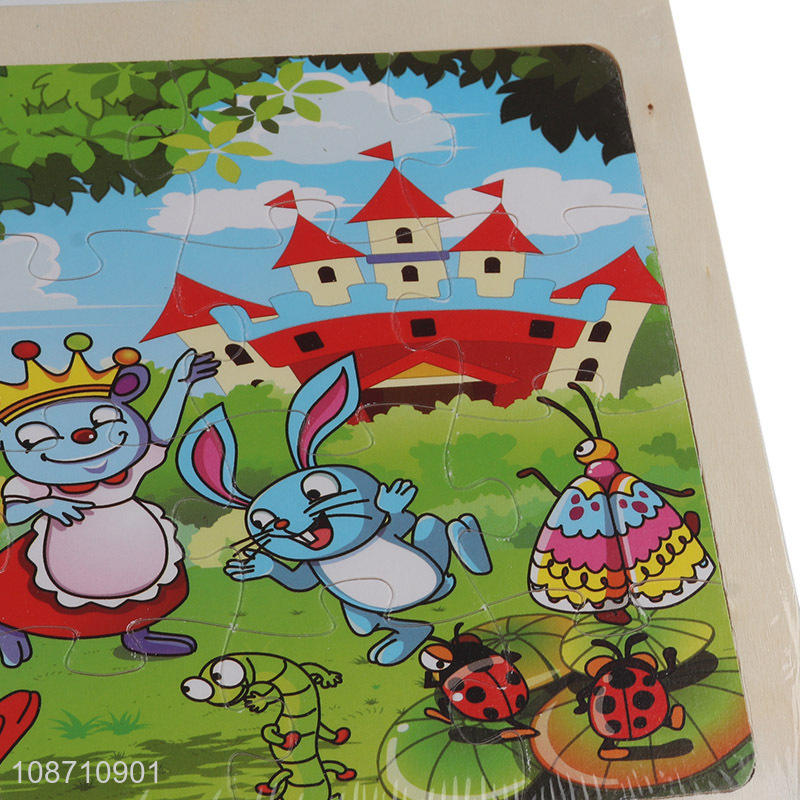 Low price children educational toys wooden puzzle jigsaw games