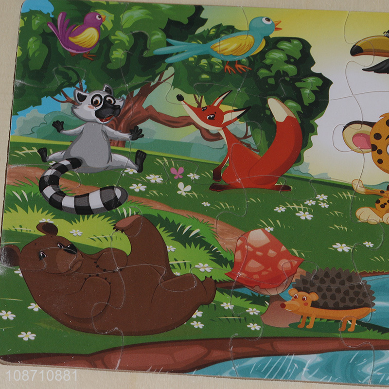 Hot products animal wooden puzzle toys kids educational toys for sale
