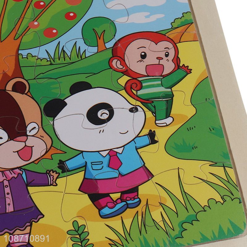 China factory animal puzzle toys wooden jigsaw toys for children