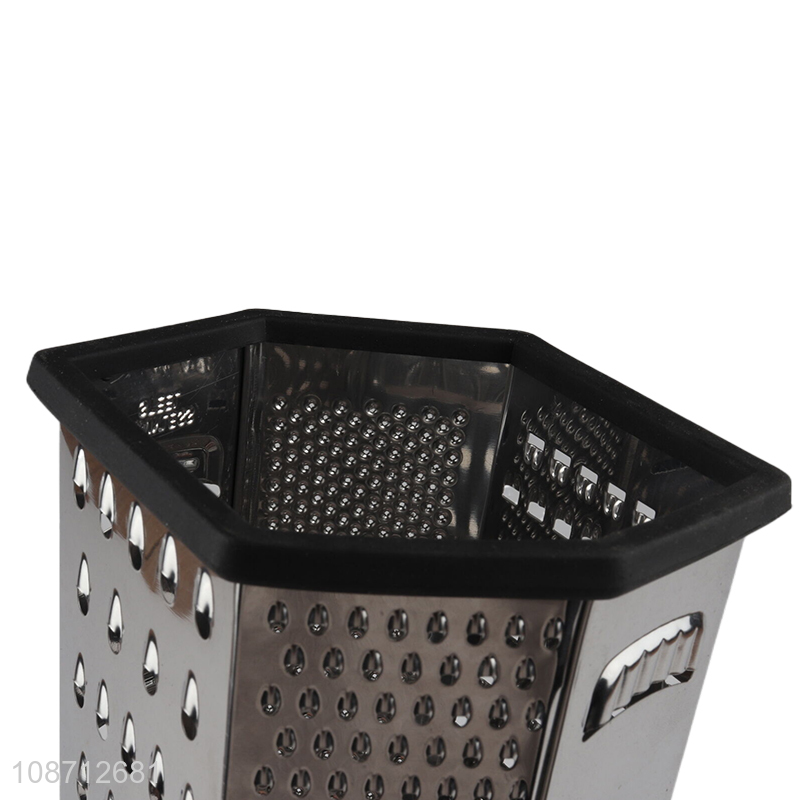 Top sale stainless steel 6sides home restaurant vegetable grater wholesale