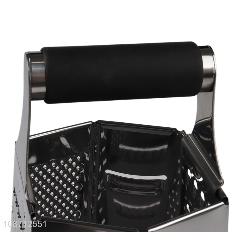 Top selling stainless steel kitchen gadget vegetable grater with anti-slip handle