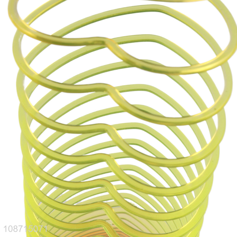 Factory price heart shape kids adult magic rainbow spring toys wholesale