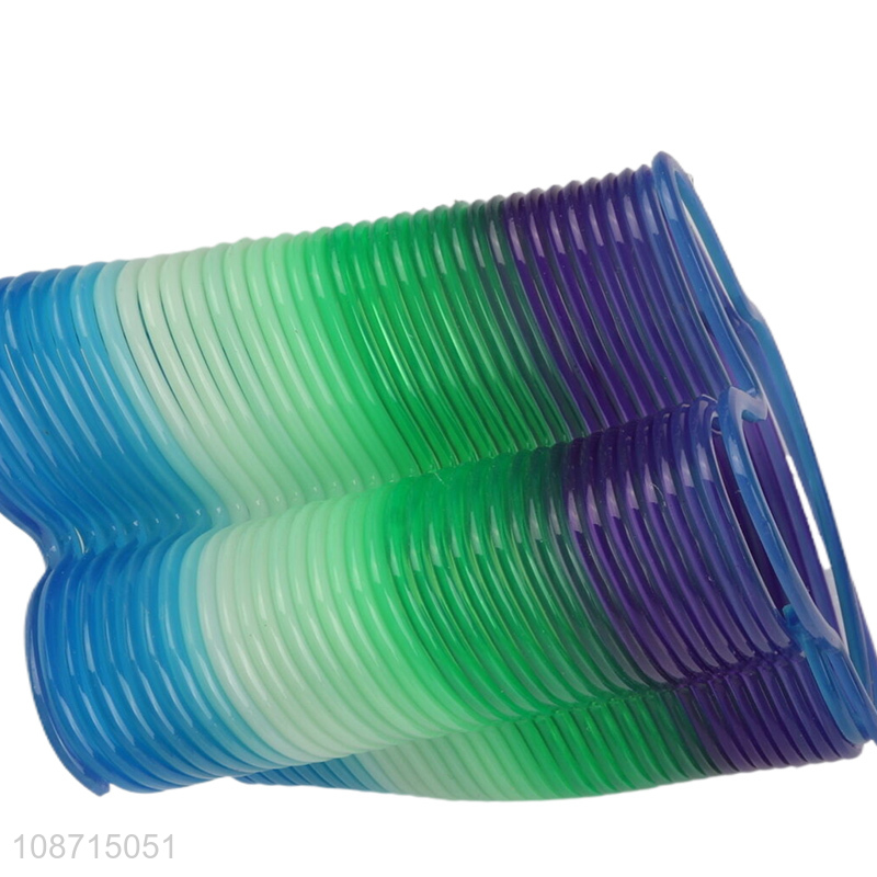 Yiwu market rabbit shape magic rainbow spring toys for children