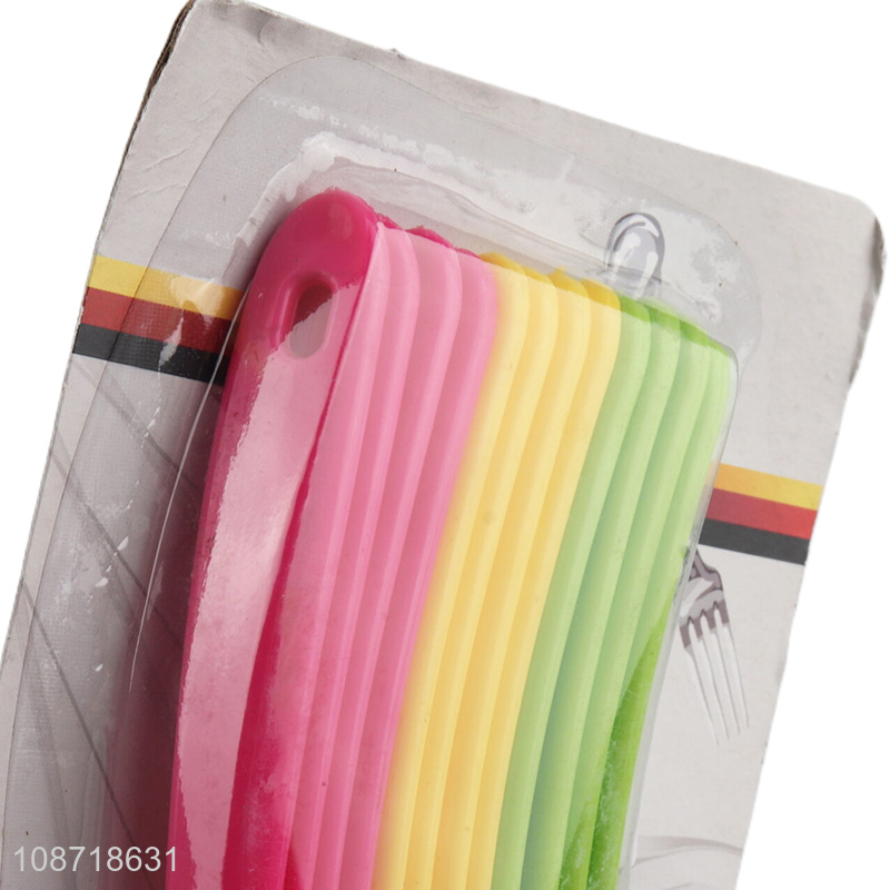 Popular products multicolor 12pcs disposable tableware spoon set