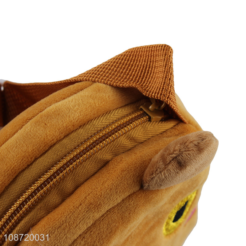 Good quality kawaii cartoon bear plush crossbody bag for kids toddlers