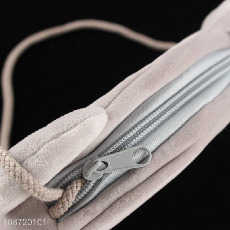 Hot selling cute cartoon bear fluffy crossbody bag for kids girls boys