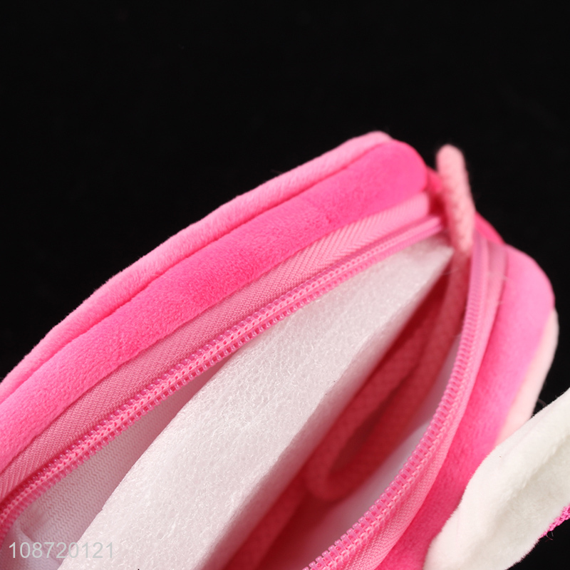 Wholesale cute plush crossbody bag cartoon rabbit fluffy messenger bag