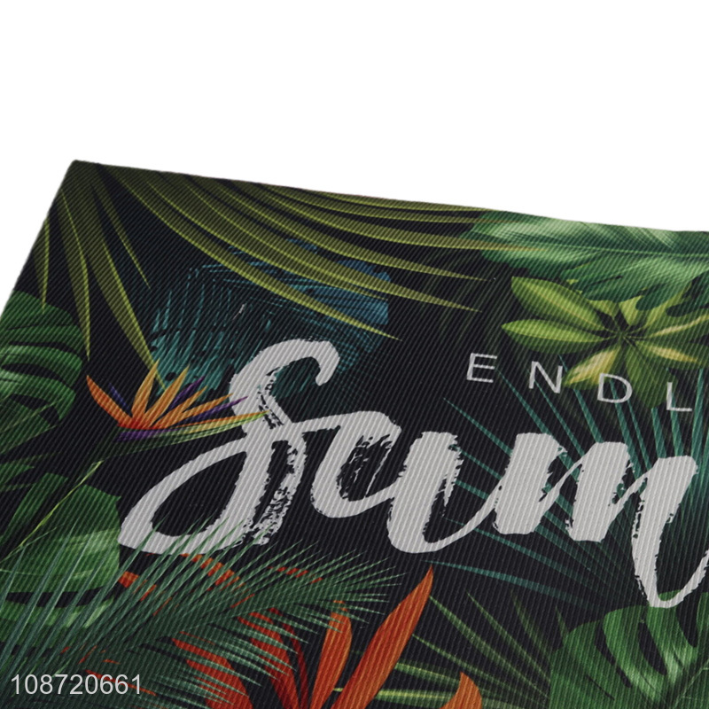 Top selling printed non-slip rectangle door mat floor mat wholesale