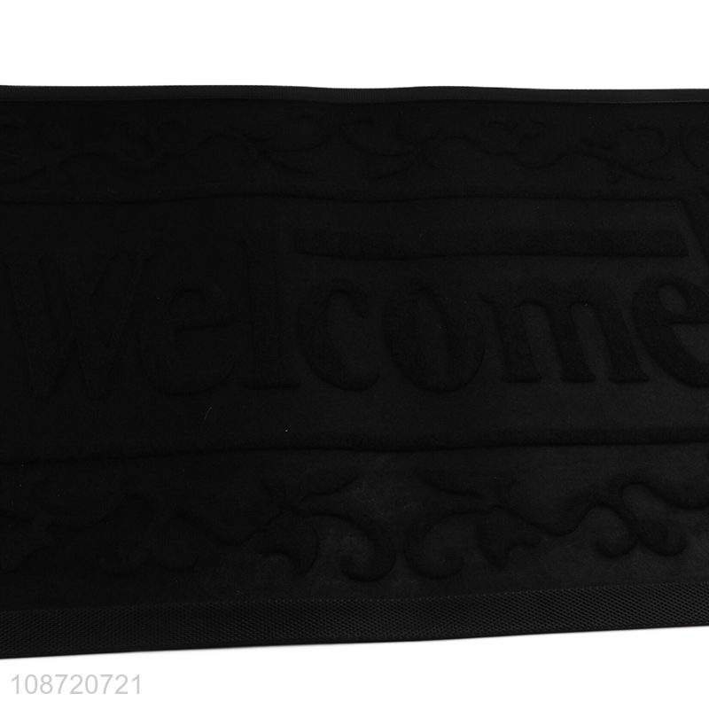 Factory wholesale non-slip rectangle door entrance mat floor mat for home