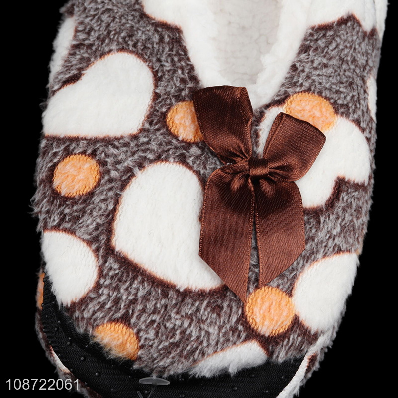 Wholesale women winter slippers fuzzy indoor slippers plush house slippers