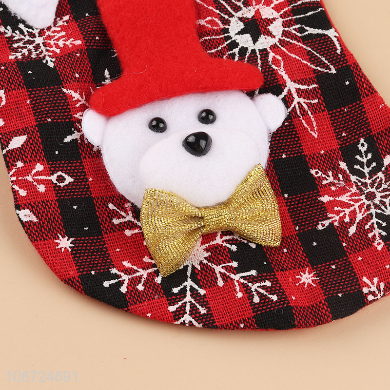Hot selling christmas decoration hanging gifts christmas stocking wholesale