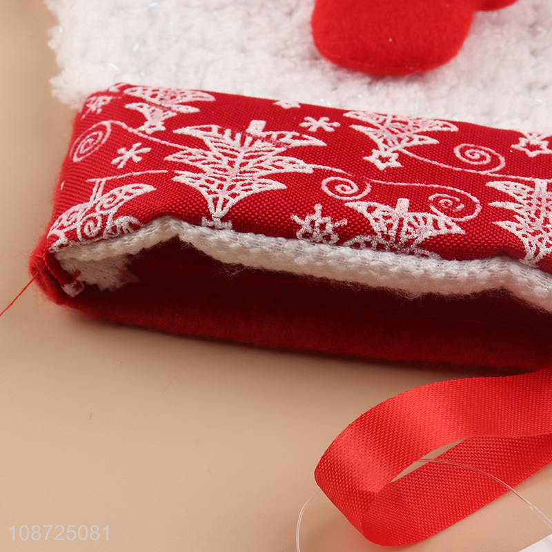 Yiwu factory snowman christmas stocking xmas tree hanging ornaments decoration