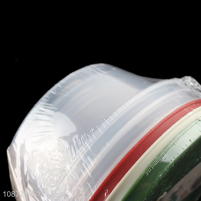 Wholesale 3 pieces bpa free plastic food storage containers for fruits salad