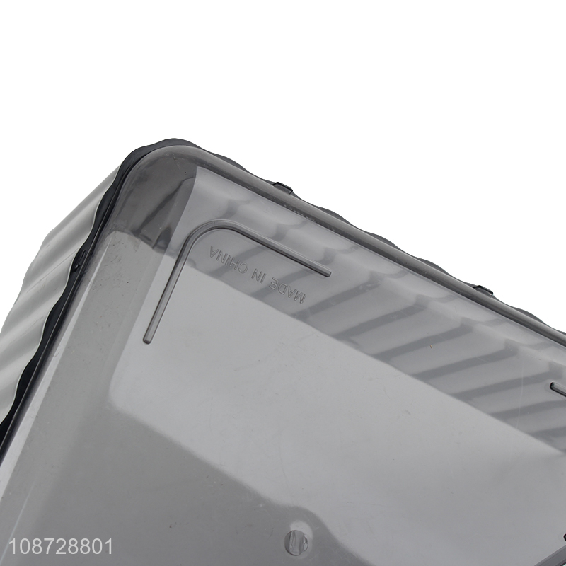 High quality multi-purpose stackable plastic triangle storage rack cosmetic organizer