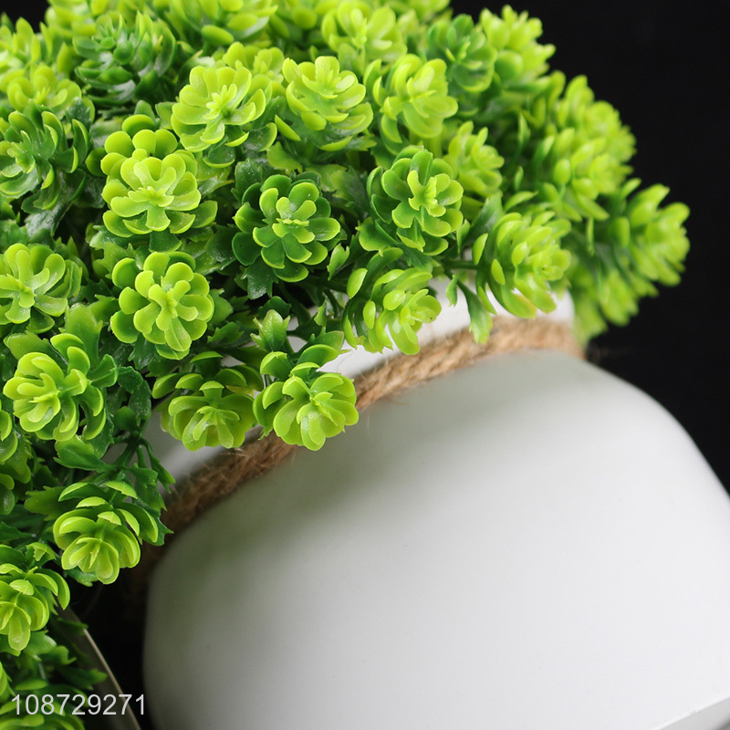China factory green natural artificial plants fake bonsai for indoor decoration